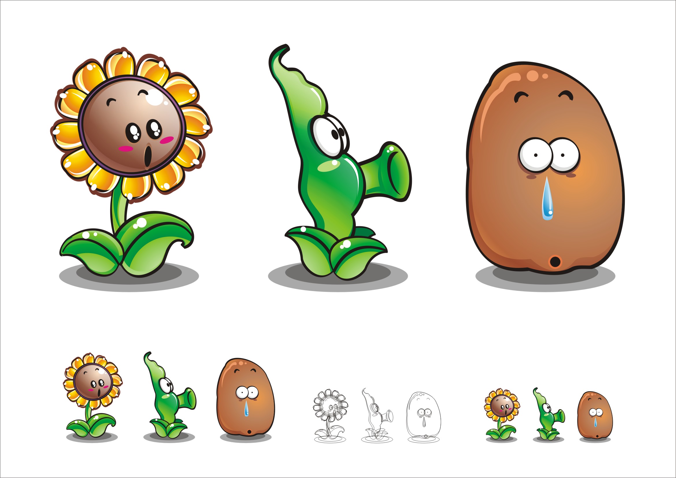卡通蔬菜图片设计图__图片素材_其他_设计图库_昵图网nipic.com