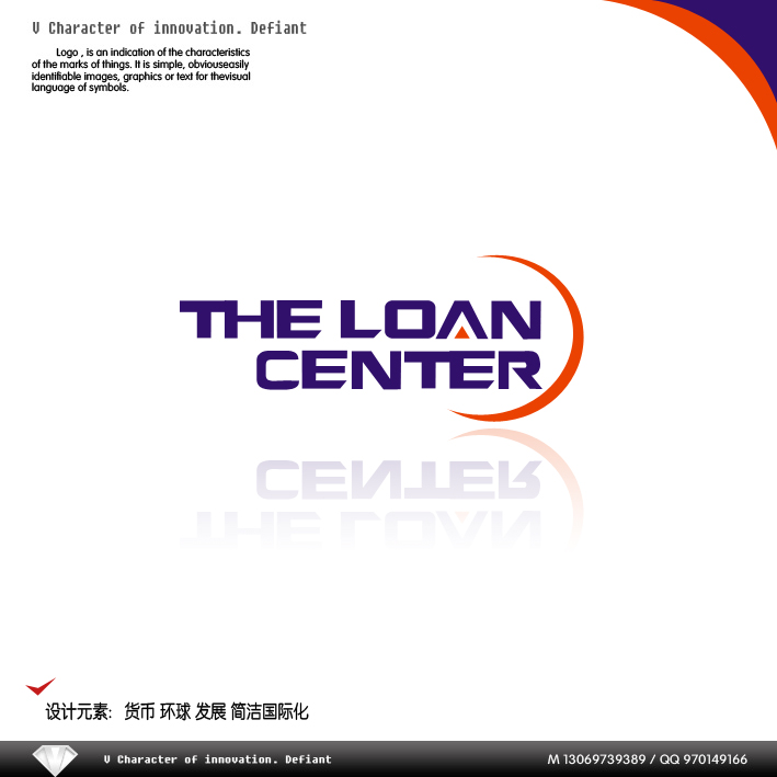 英文logo/名片设计(the loan center)急!