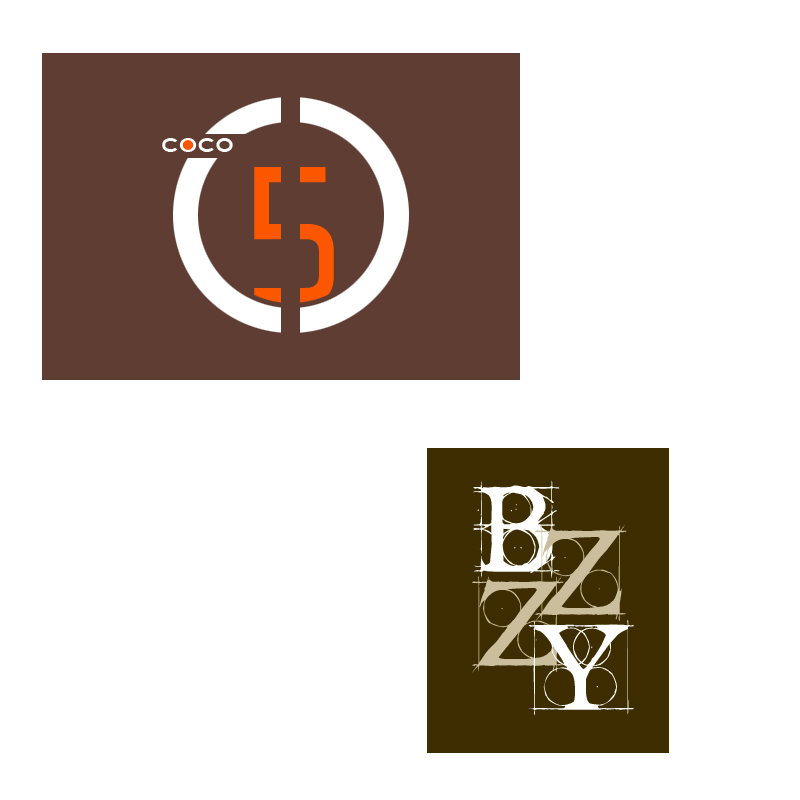 "coco-5"及"bzzy"logo设计